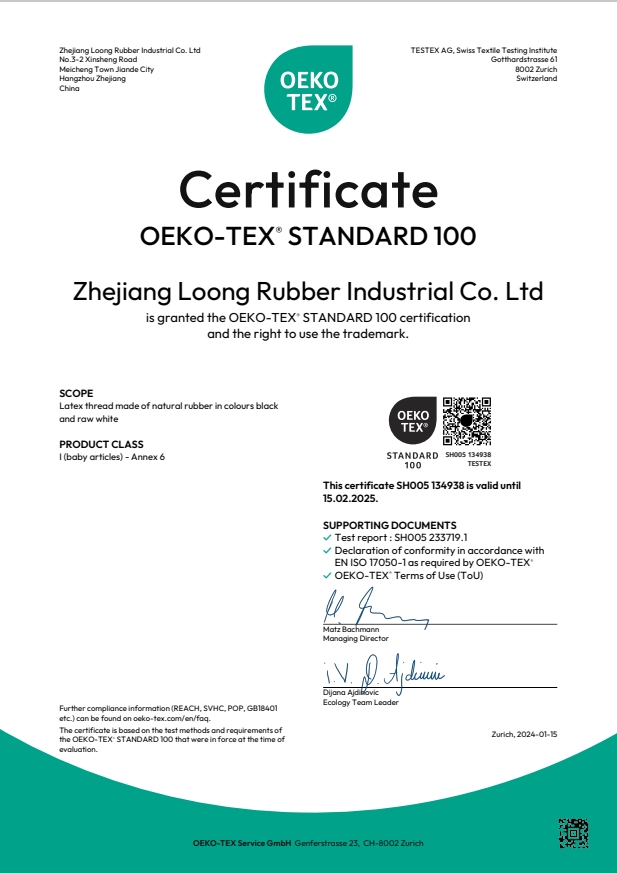 European OEKO Environmental Certificate 2024 - English