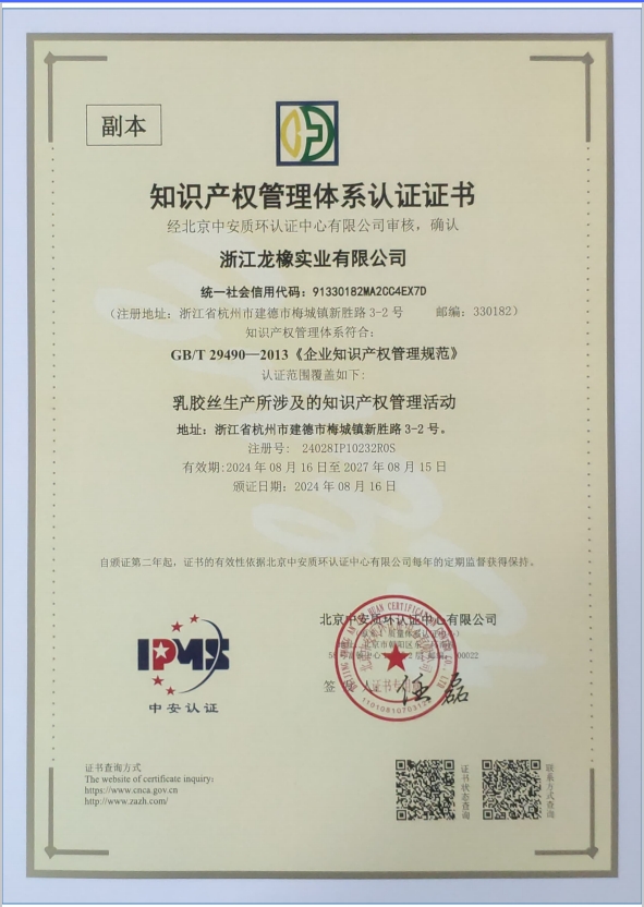 Intellectual Property Management System Certificate - Chinese